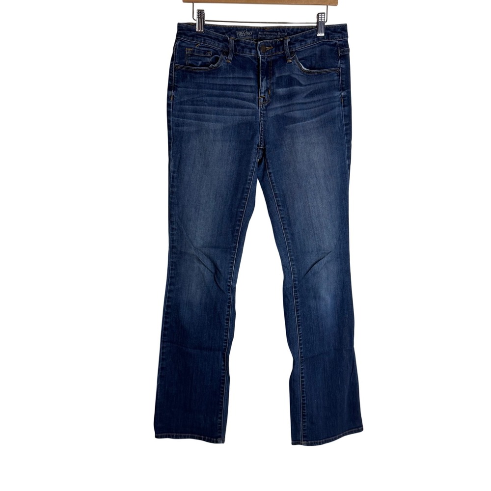 Mossimo Women's Mid-Rise Curvy Bootcut Denim Jeans Dark Wash 6R/R